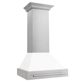 ZLINE 30 in. DuraSnow Stainless Steel Range Hood with Color Shell Options (8654SNX-30) [Color: White Matte]