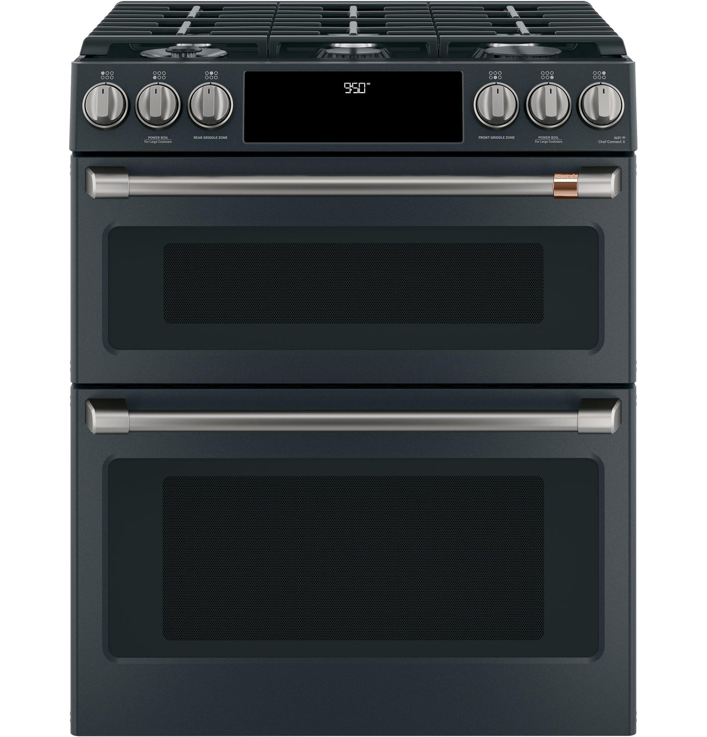 Café™ 30" Smart Slide-In, Front-Control, Dual-Fuel, Double-Oven Range with Convection