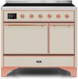 Majestic II 40 Inch Electric Freestanding Range in Antique White with Copper Trim