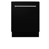 ZLINE 24" Tallac Series 3rd Rack Dishwasher with Traditional Handle, 51dBa (DWV-24) [Color: Black Matte]