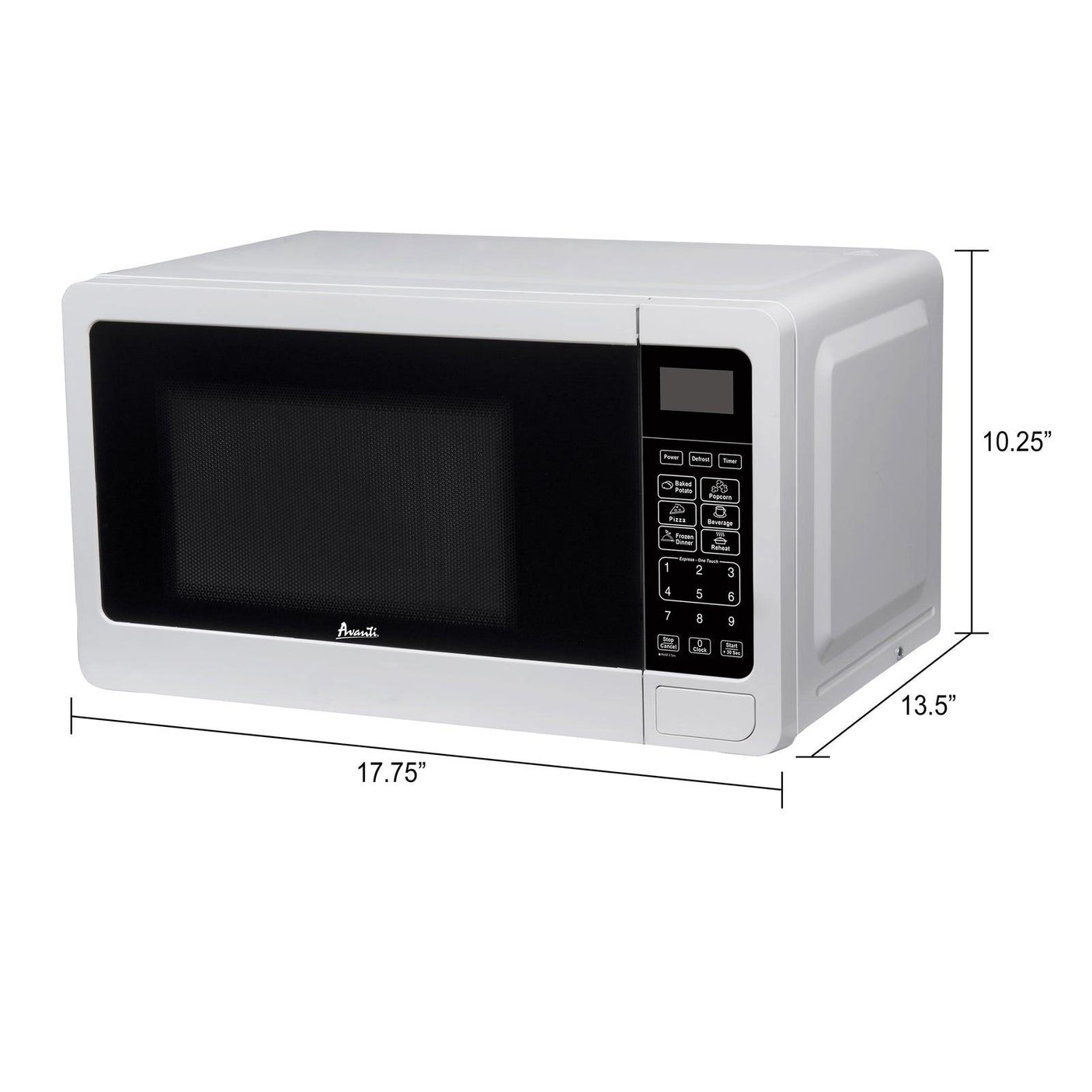 Avanti Countertop Microwave Oven, 0.7 cu. ft. - White / 0.7 cu. ft.