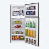 Woods 18.0 cu. ft. Top Mount Frost-Free Fridge in Stainless Steel Look