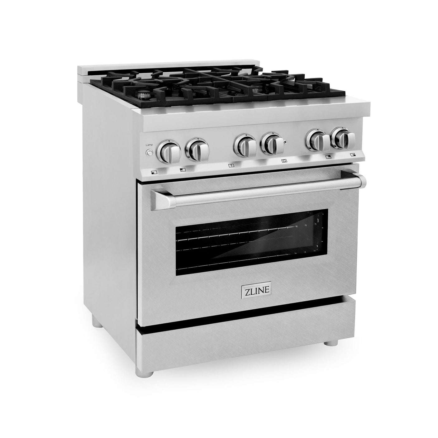 ZLINE 30 in. Dual Fuel Range with Gas Stove and Electric Oven in Stainless Steel (RA30) [Color: DuraSnow Stainless Steel]