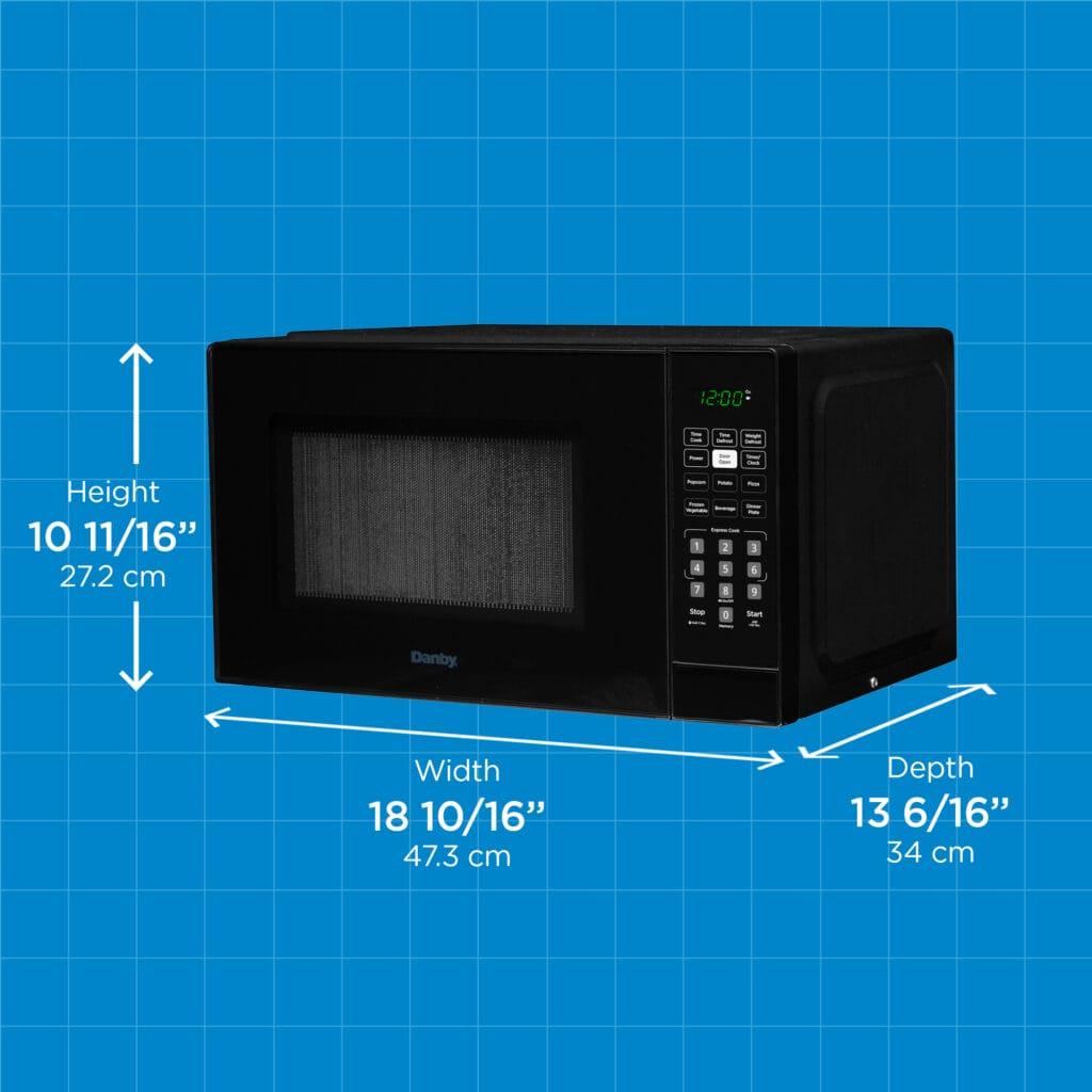 Danby 0.9 cu. ft. Countertop Microwave in Black