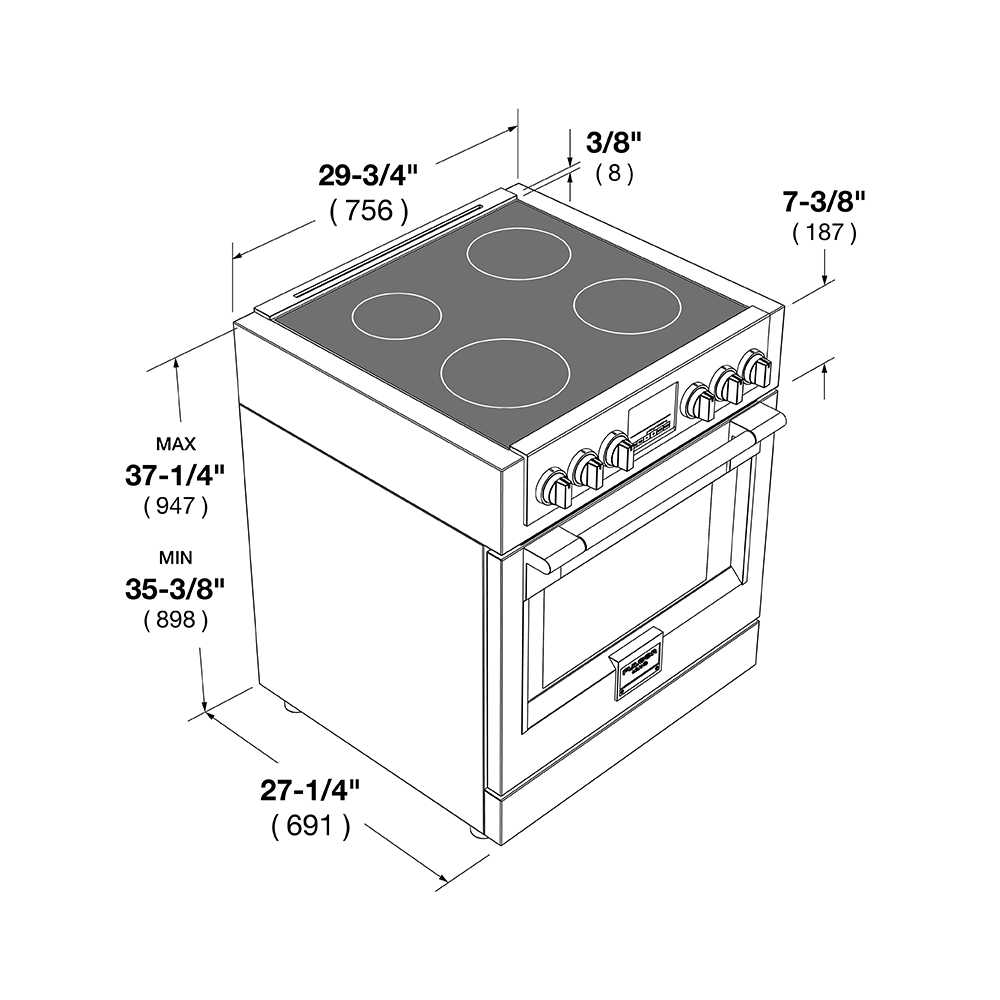 30" INDUCTION PRO RANGE