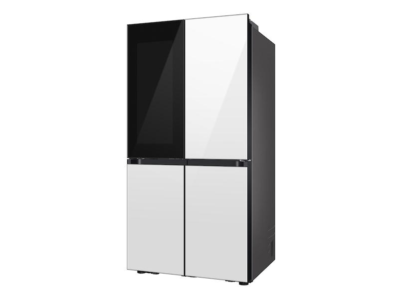 Bespoke 23 cu. ft. Counter Depth 4-Door Flex™ Refrigerator with Beverage Zone™ & Auto Open Door in White Glass