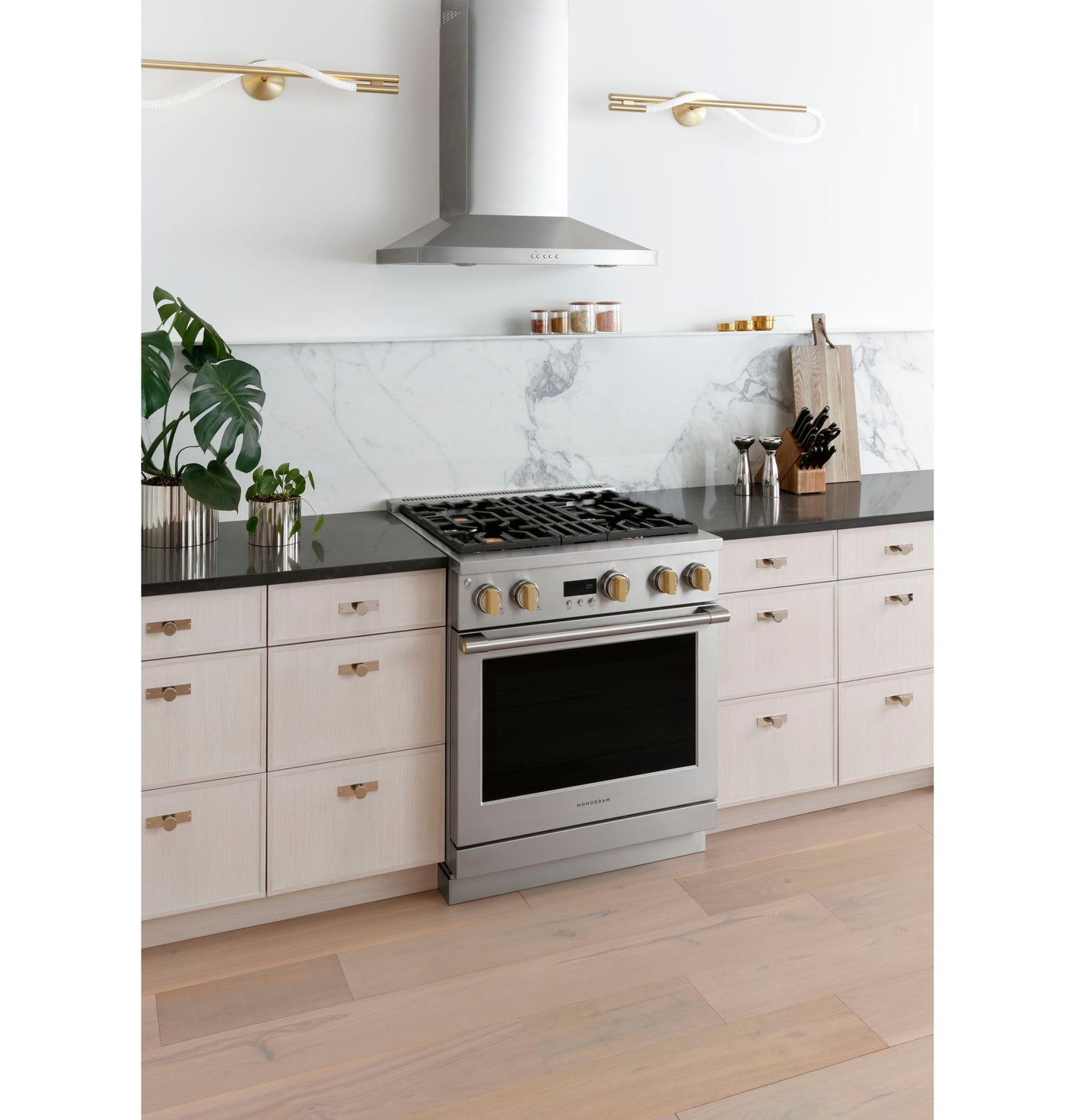 Monogram 30" Dual-Fuel Professional Range with 4 Burners