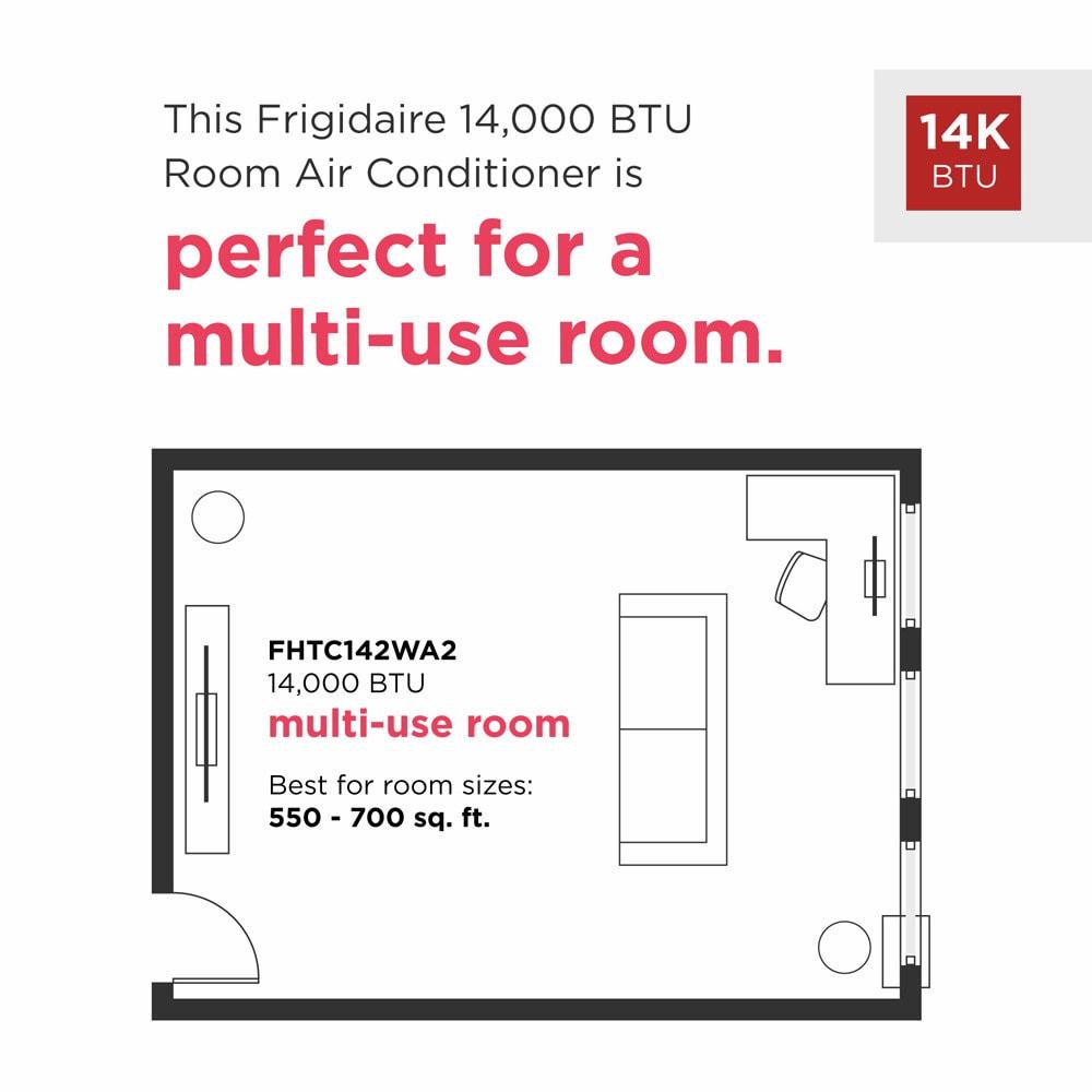 Frigidaire 14,000 BTU Wall Room Air Conditioner 208/230 V