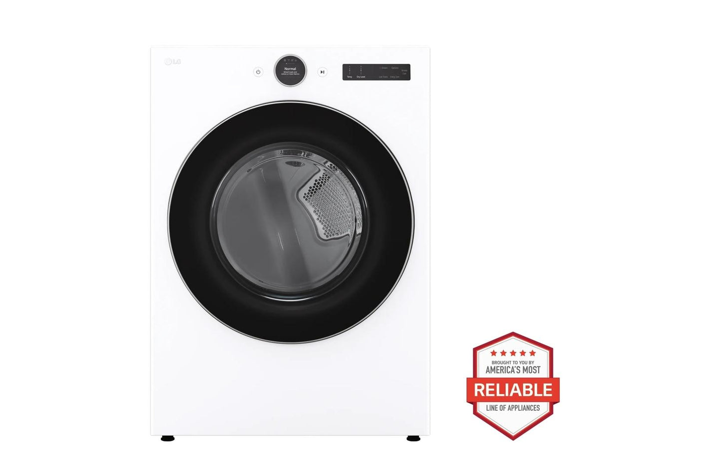 7.4 cu. ft. Ultra Large Capacity Smart Front Load Electric Energy Star Dryer with Sensor Dry & Steam Technology