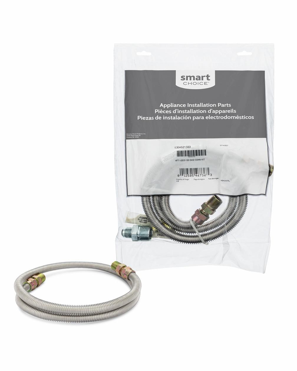 Smart Choice 25=1, 4FT 1/2OD SS GAS CON KIT