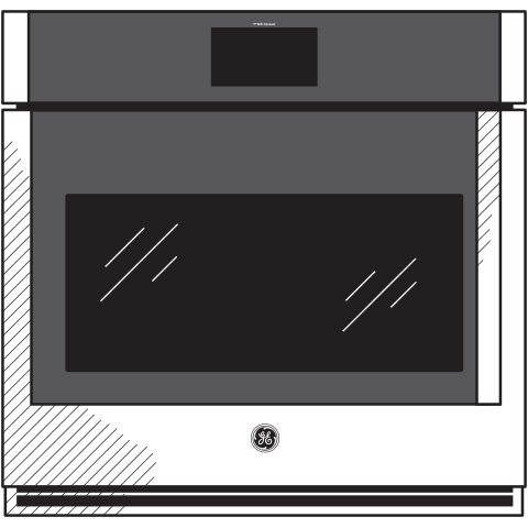 GE Profile™ 30" Smart Built-In Convection Single Wall Oven with Left-Hand Side-Swing Doors