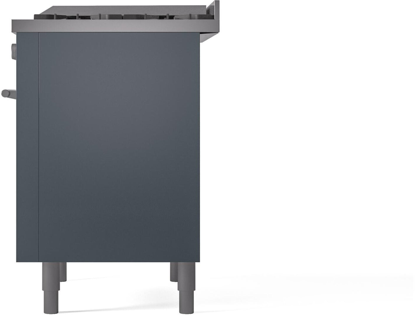 Professional Plus II 36 Inch Dual Fuel Natural Gas Freestanding Range in Blue Grey with Trim