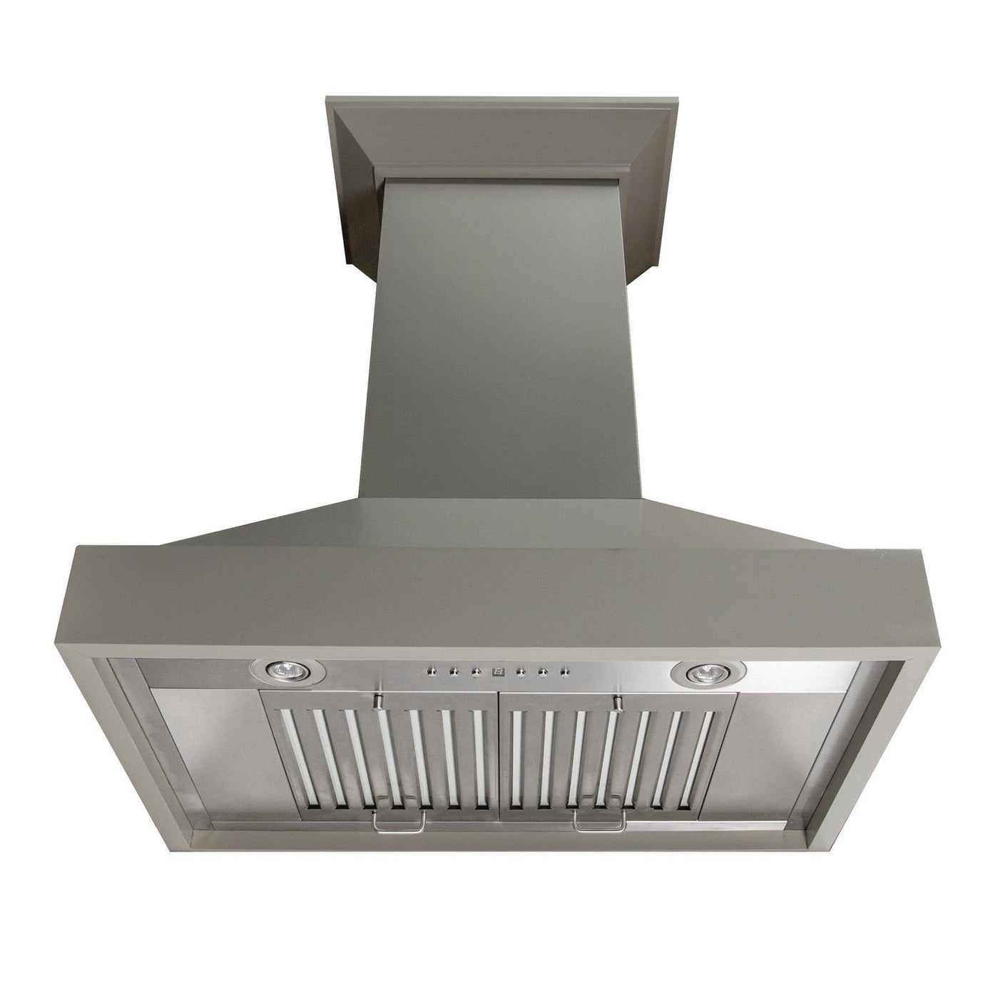 ZLINE Convertible Vent Wooden Wall Mount Range Hood in Gray (KBUU) [Size: 48 Inch]