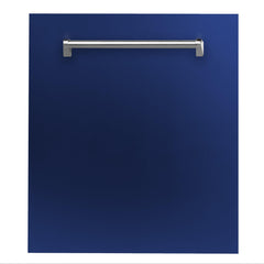ZLINE 24 in. Dishwasher Panel with Traditional Handle (DP-H-24) [Color: Blue Gloss]