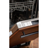 ZLINE 18 in. Compact Top Control Dishwasher with Stainless Steel Tub and Modern Style Handle, 52 dBa (DW-18) [Color: Hand Hammered Copper]