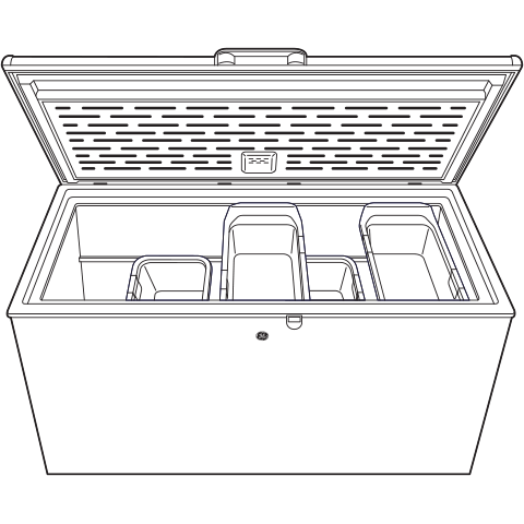 GE® ENERGY STAR® 15.7 Cu. Ft. Manual Defrost Chest Freezer