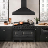 ZLINE Black Stainless Steel Range Hood with Black Stainless Steel Handle and Size Options(BS655-BS)