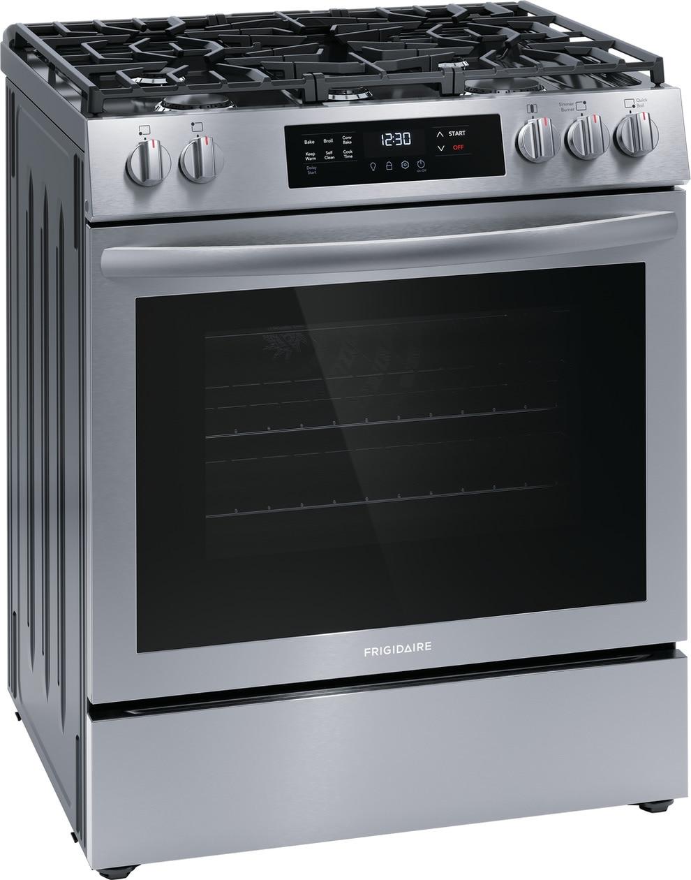 Frigidaire 30" Front Control Gas Range with Convection Bake