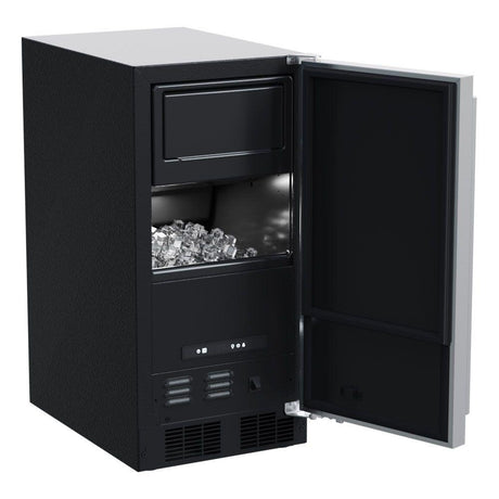 15-In Low Profile Built-In Clear Ice Machine, Gravity Drain Application with Door Style - Stainless Steel