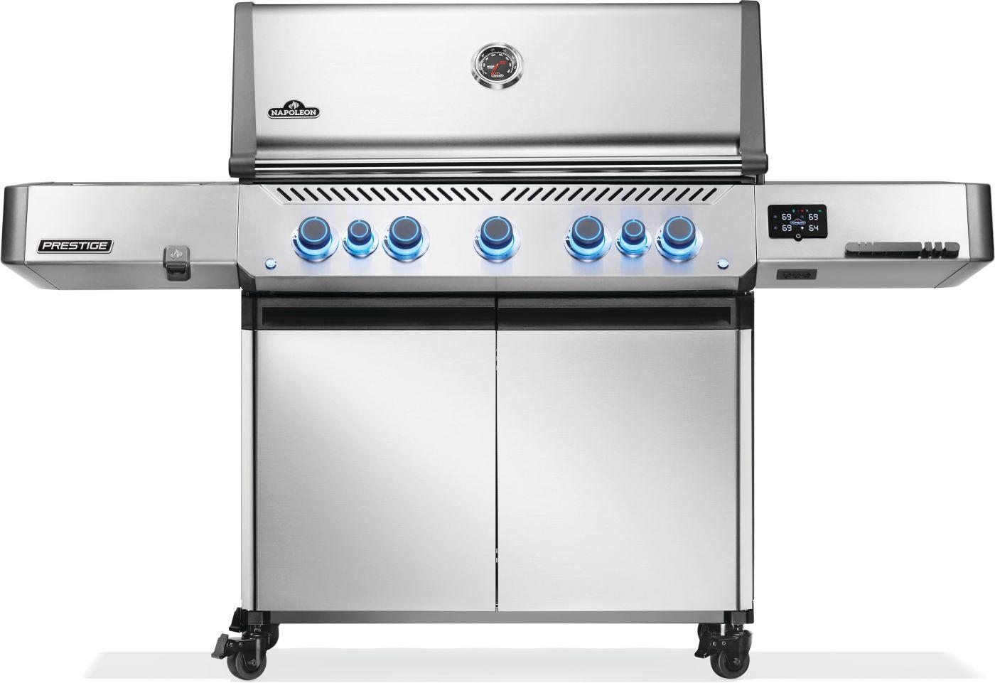 Prestige 665 Connected RSIB with Infrared Side and Rear Burner , Natural Gas, Stainless Steel