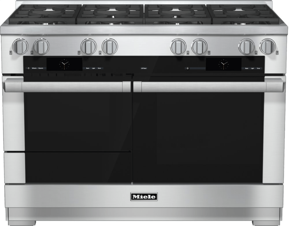 48 inch range Dual Fuel with M Touch controls, Moisture Plus and M Pro dual stacked burners