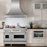 ZLINE 48" 6.0 cu. ft. Range with Gas Stove and Gas Oven in Stainless Steel (RG48) [Color: White Matte]