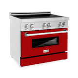 ZLINE 36" 4.6 cu. ft. Induction Range with a 4 Element Stove and Electric Oven in Stainless Steel (RAIND-36) [Color: DuraSnow®]