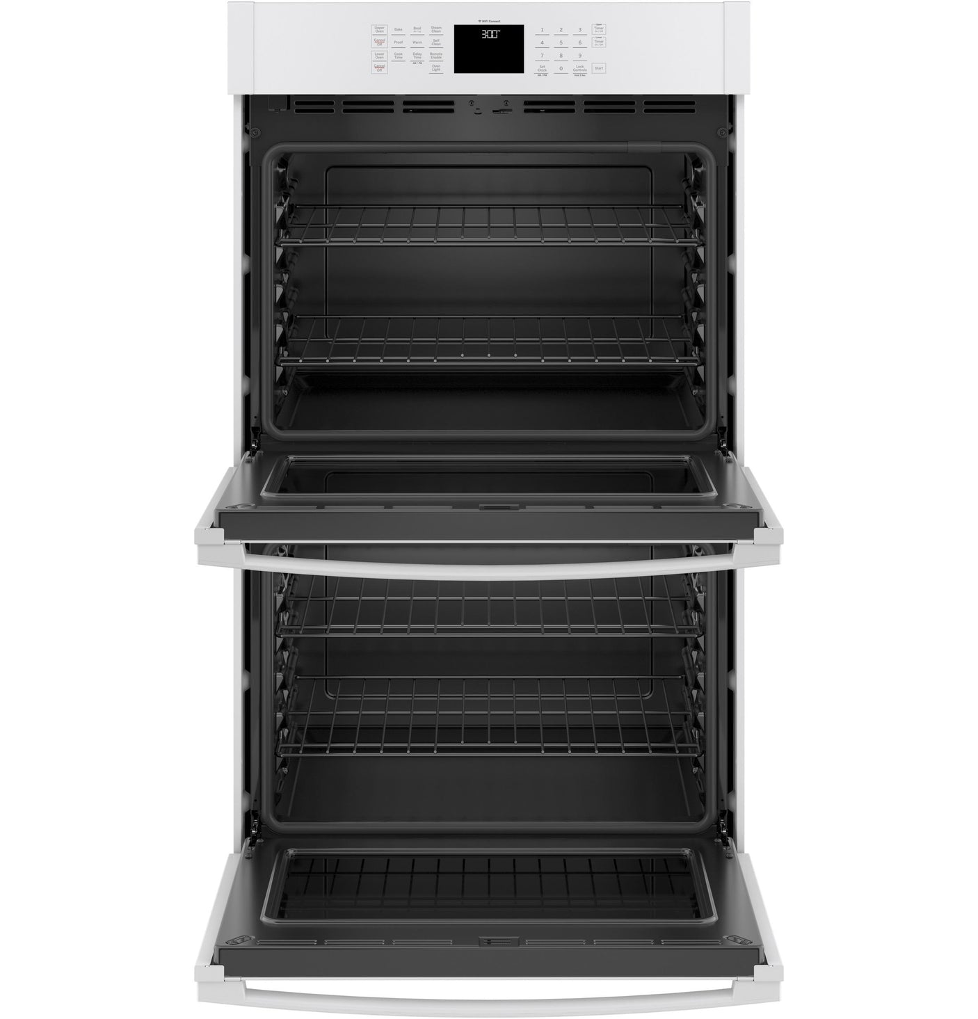 GE® 30" Smart Built-In Self-Clean Double Wall Oven with Never-Scrub Racks