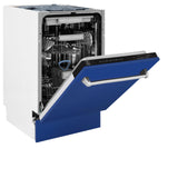 ZLINE 18" Tallac Series 3rd Rack Top Control Dishwasher with Traditional Handle, 51dBa [Color: Blue Matte]