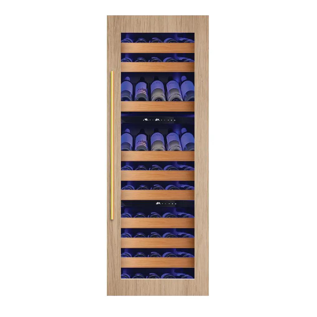 Tall Built-in 3 Zone Wine Overlay Glass (fits 24" x 70in - 84in opening)