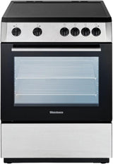 24in Electric, non-convection, smooth top 4 zone, stainless