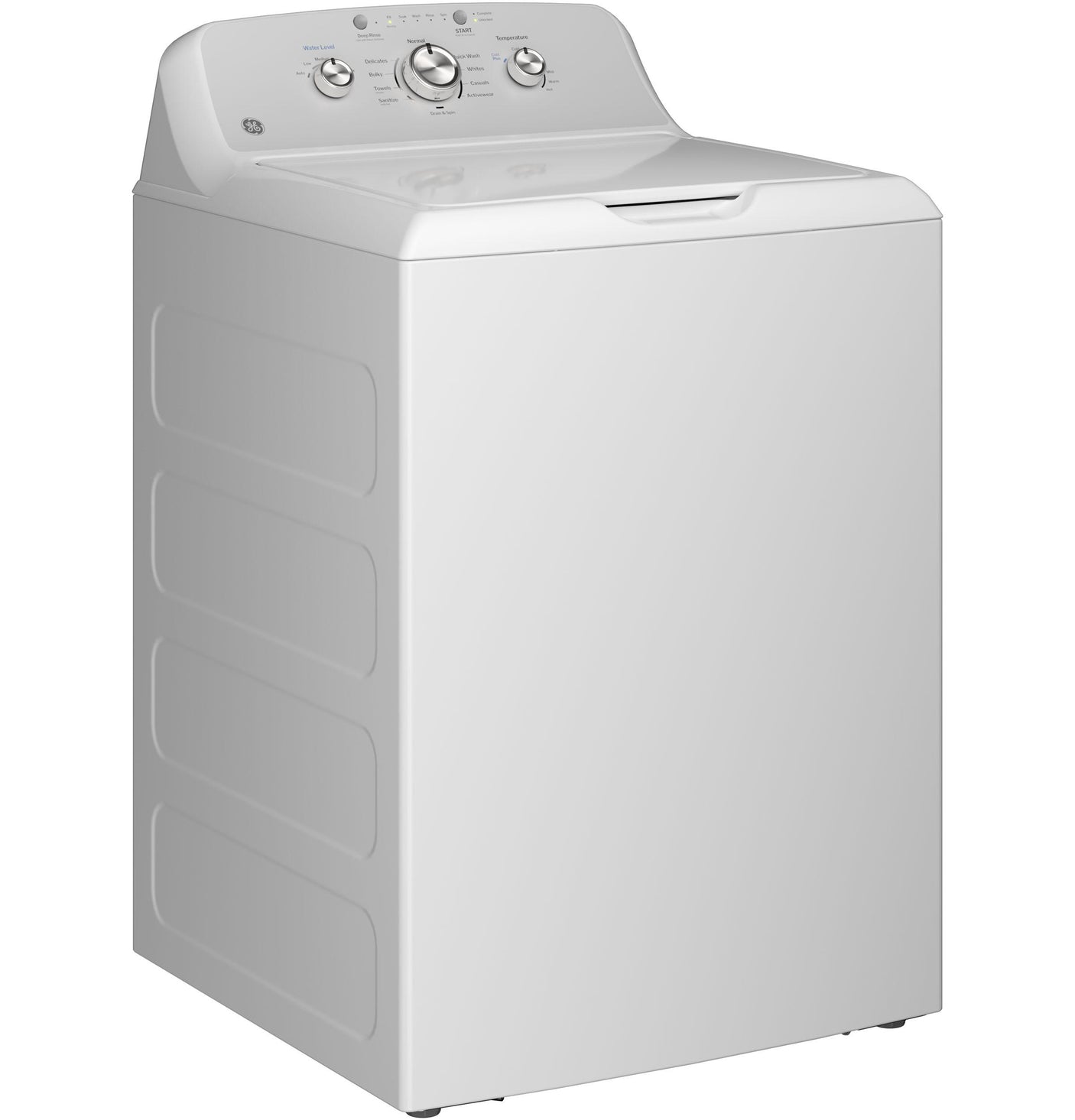 GE® 4.3 cu. ft. Capacity Washer with Stainless Steel&#x00A0;Basket,Cold&#x00A0;Plus and Water Level Control&#x200B;