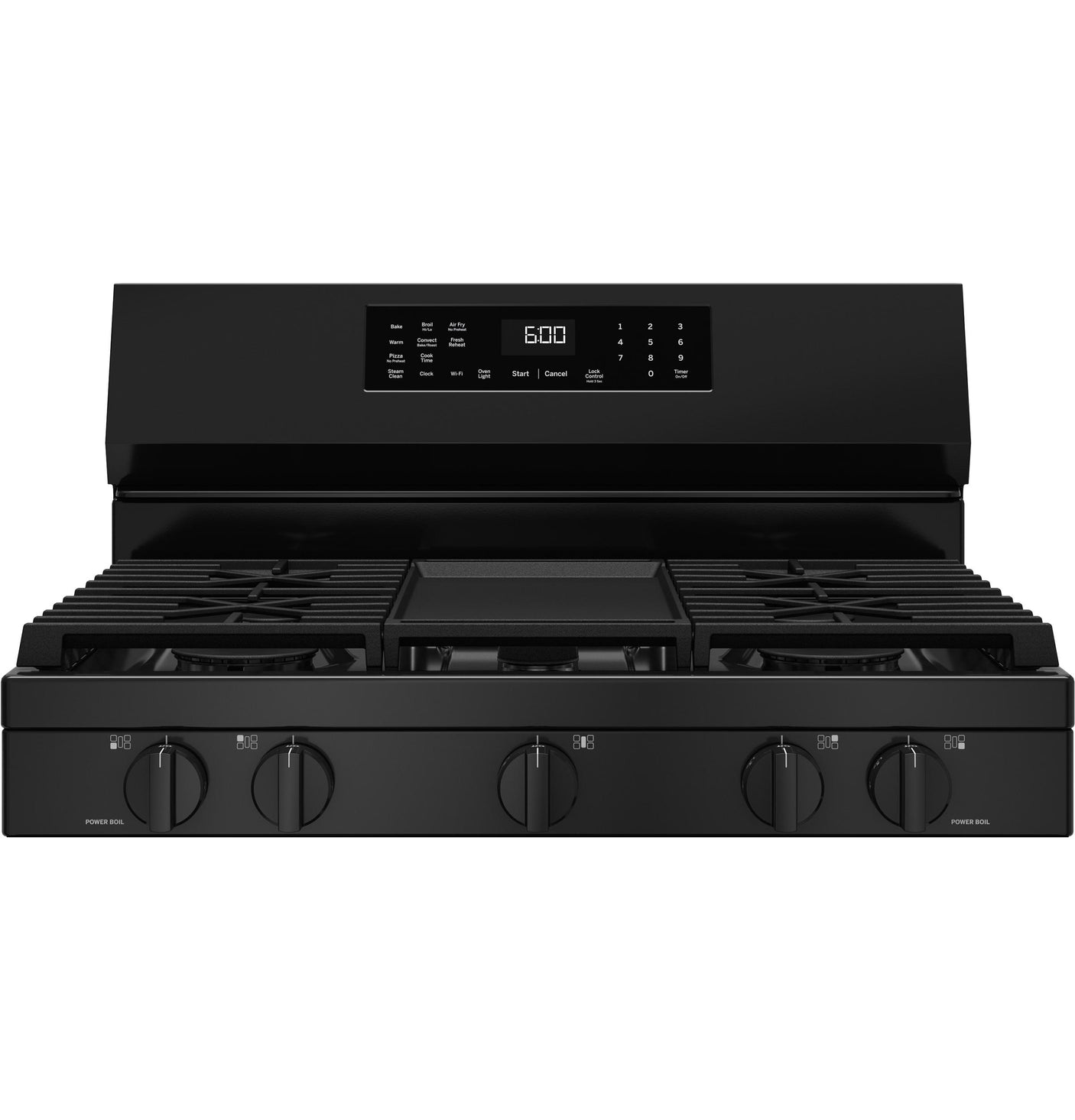 GE® 30" Free-Standing Gas Convection Range with No Preheat Air Fry and EasyWash™ Oven Tray