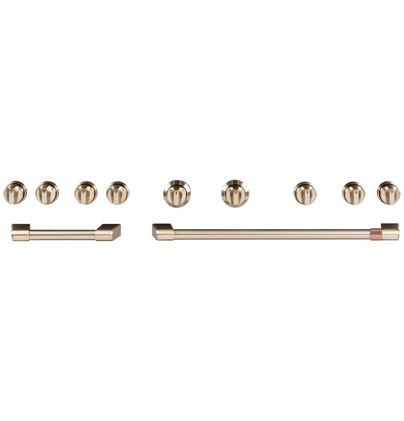 Café™ 48" Brushed Bronze Handle & Knob Set for Pro Range and Rangetop