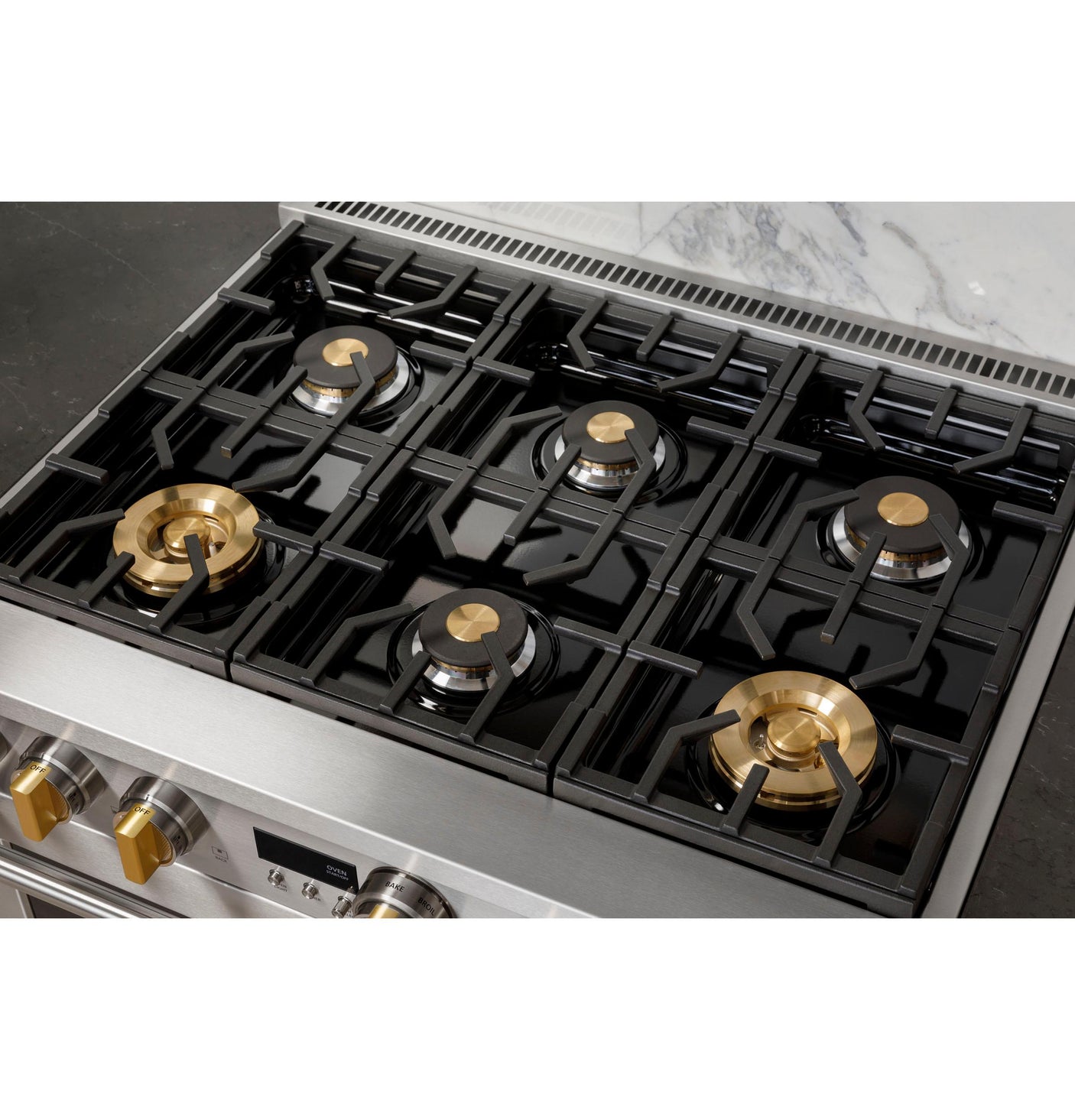 Monogram 36" Dual-Fuel Professional Range with 6 Burners