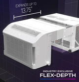 GE Profile ClearView™ 8,300 BTU Smart Ultra Quiet Window Air Conditioner for Medium Rooms up to 350 sq. ft.