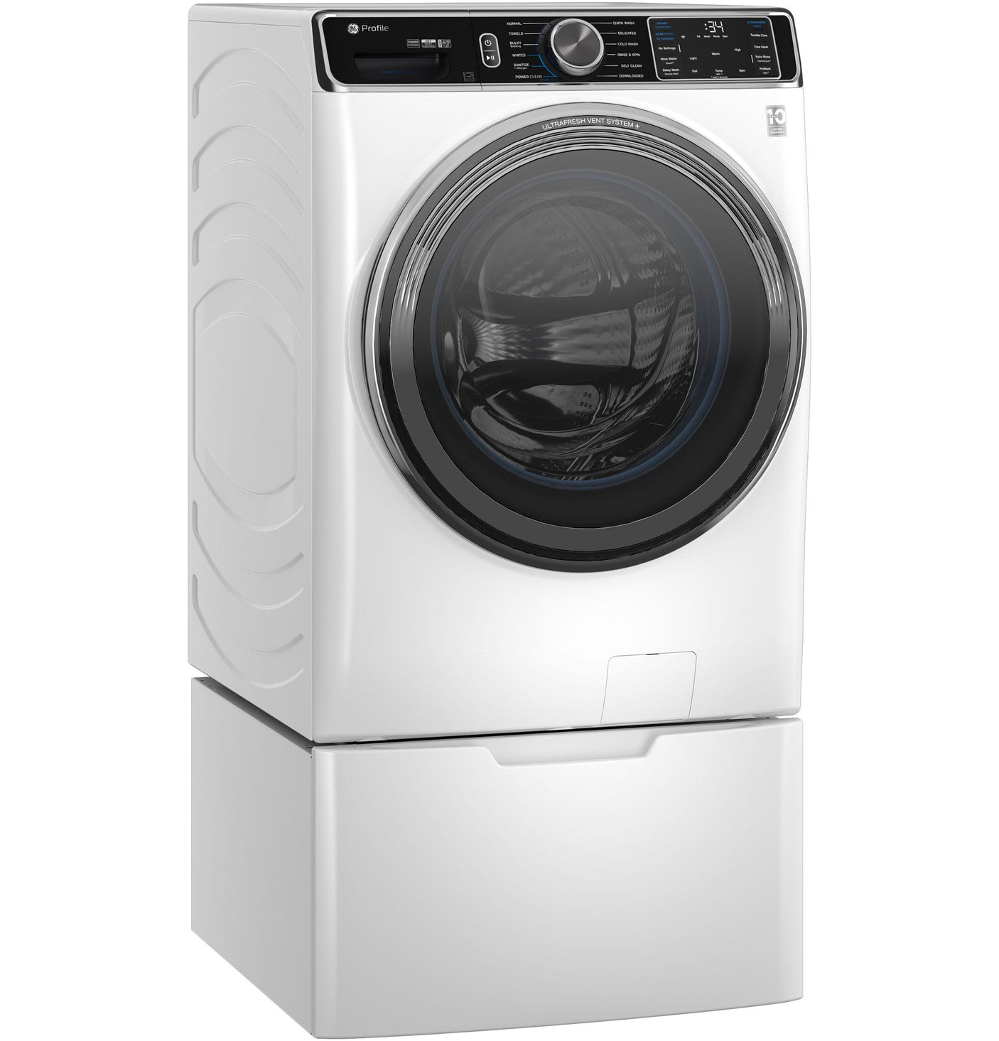 GE Profile™ 5.3 cu. ft. Capacity Smart Front Load ENERGY STAR® Washer with UltraFresh™ Vent System+ with OdorBlock™