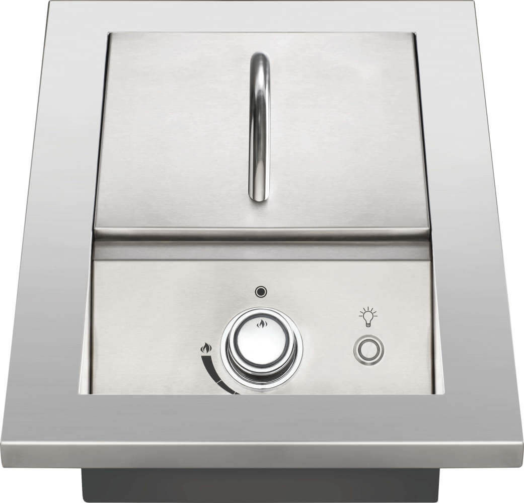 Built-in 700 Series Single Range Top Burner with Stainless Steel Cover , Natural Gas, Stainless Steel