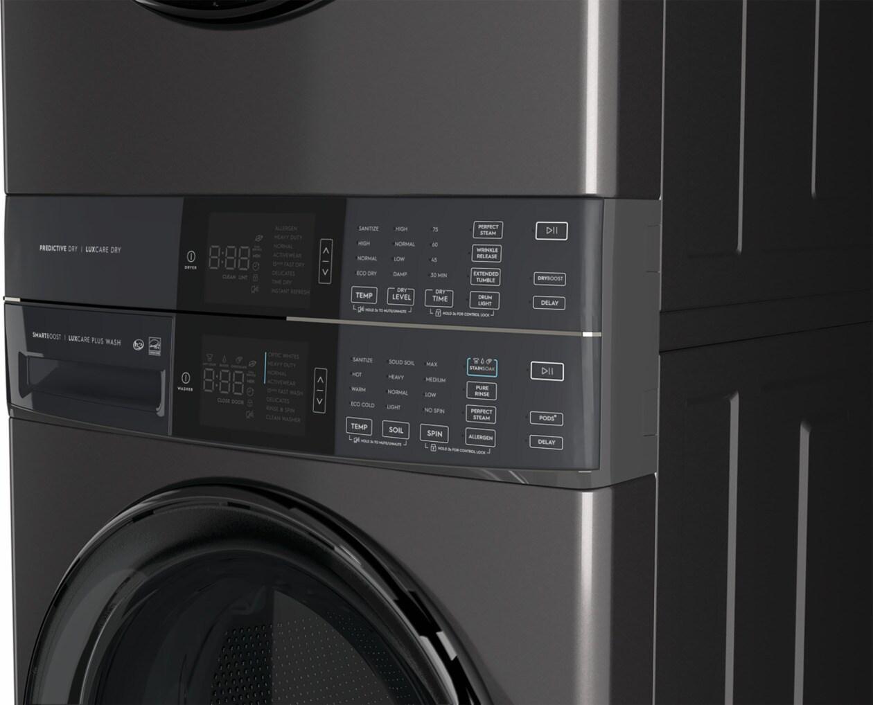 Electrolux Laundry Tower Single Unit Front Load 4.5 Cu. Ft. Washer & 8 Cu. Ft. Electric Dryer