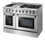 Thor Kitchen 48 Inch Dual Fuel Range In Stainless Steel - Professional - Hrd4803u