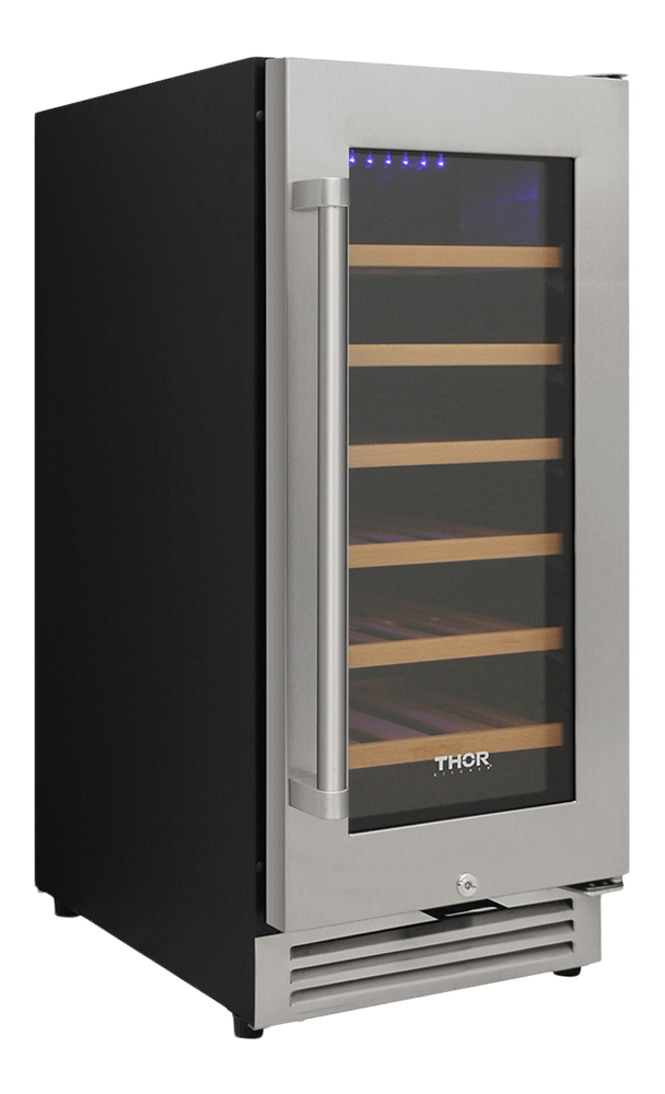 Thor Kitchen 15-inch Single Zone Wine Cooler, 33 Wine Bottle Capacity - Model Twc1501