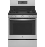 GE Profile™ Smart 30" Free-Standing Self Clean Gas Fingerprint Resistant Range with No Preheat Air Fry