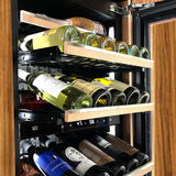 Tall Built-in 3 Zone Wine Overlay Glass (fits 24" x 70in - 84in opening)