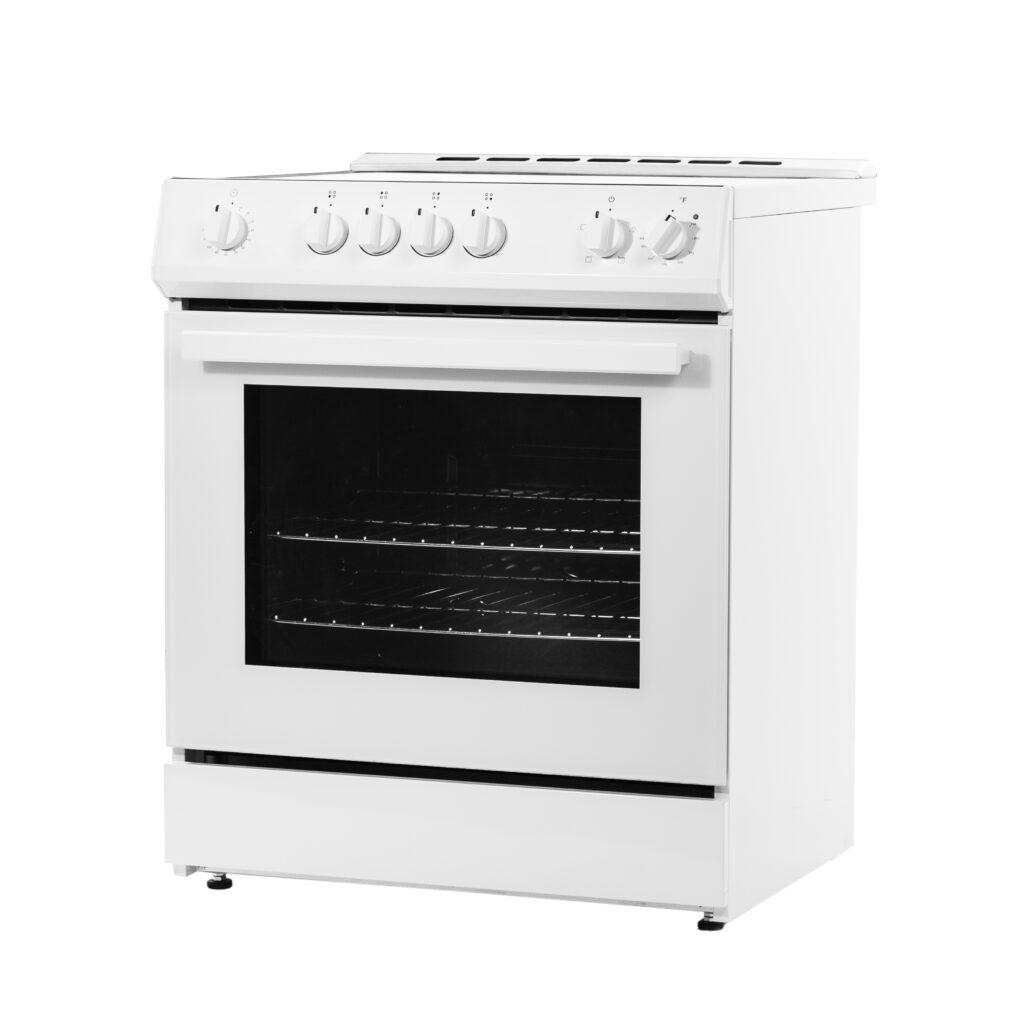 Danby 30"" Slide in Smooth Top Electric Range with Knob Controls in White