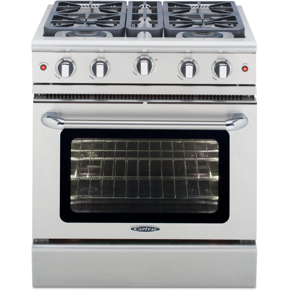 30" Gas Convection Range with 4 Sealed Burners 19K BTU