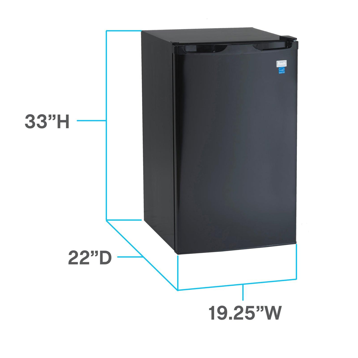 Avanti 4.4 cu. ft. Compact Refrigerator - Black / 4.4 cu. ft.