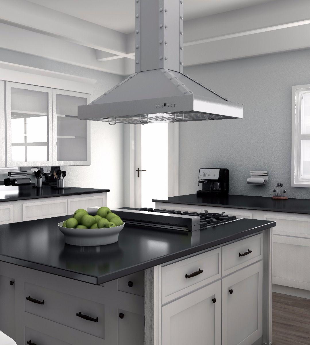 ZLINE 30" Designer Series Stainless Island Range Hood (KB2i-4SSXS-30)