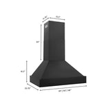 ZLINE Black Stainless Steel Wall Mount Range Hood (BS655N)