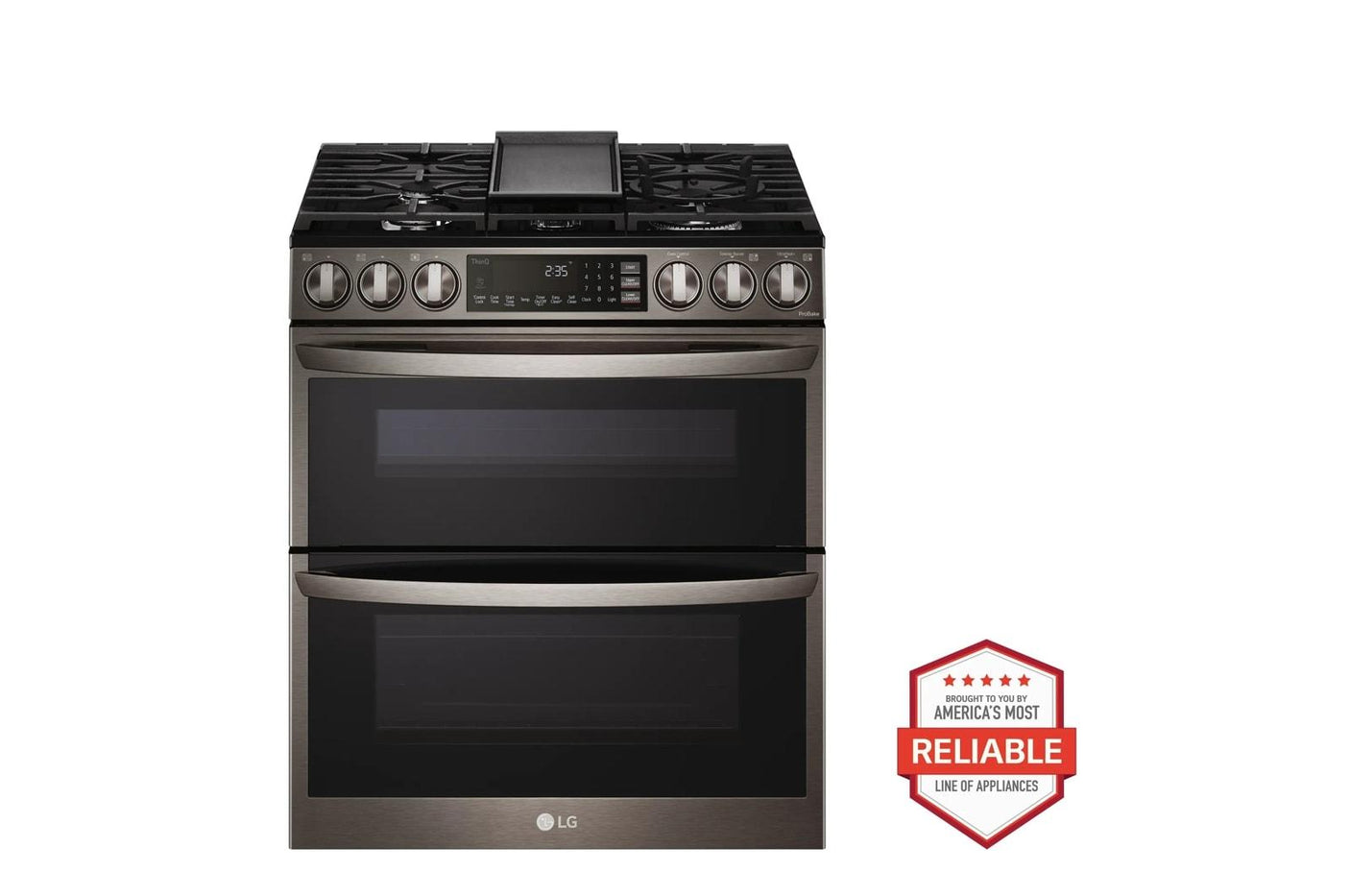 6.9 cu. ft. Smart Gas Double Oven Slide-in Range with InstaView®, ProBake® Convection, Air Fry, and Air Sous Vide