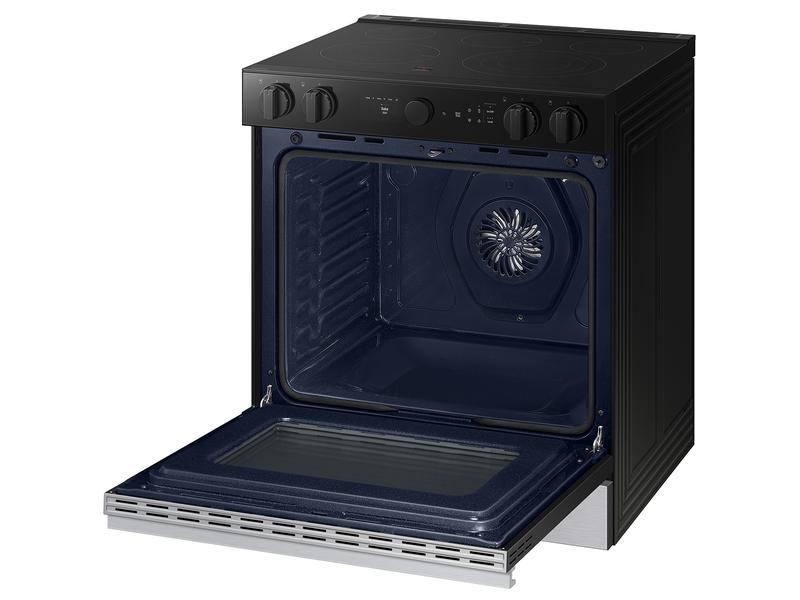 Bespoke 6.3 cu. ft. Smart Slide-In Electric Range with Smart Oven Camera & Illuminated Precision Knobs in Stainless Steel